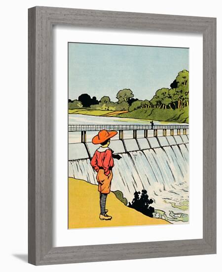 'The Dam', 1912-Charles Robinson-Framed Giclee Print