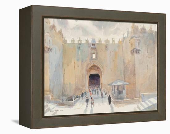 The Damascus Gate, Jerusalem, 2019 (W/C on Paper)-Lucy Willis-Framed Premier Image Canvas