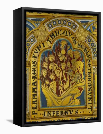 The Damned in Hell, from the Verdun Altar-Nicholas of Verdun-Framed Premier Image Canvas