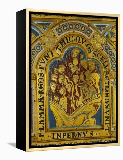 The Damned in Hell, from the Verdun Altar-Nicholas of Verdun-Framed Premier Image Canvas