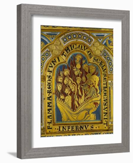 The Damned in Hell, from the Verdun Altar-Nicholas of Verdun-Framed Giclee Print