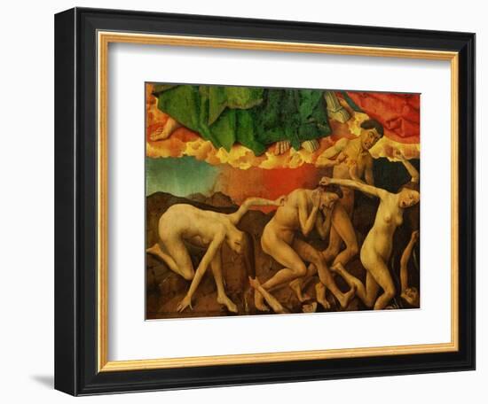 The Damned Plunging into Hell-Rogier van der Weyden-Framed Giclee Print