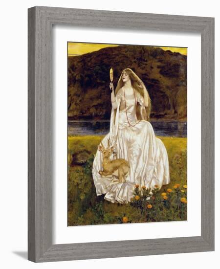 The Damsel of the Lake, Called Nimue the Enchantress,1924-Frank Cadogan Cowper-Framed Giclee Print