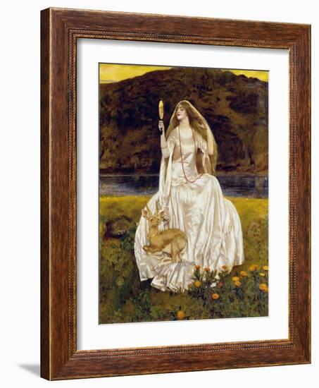 The Damsel of the Lake, Called Nimue the Enchantress,1924-Frank Cadogan Cowper-Framed Giclee Print