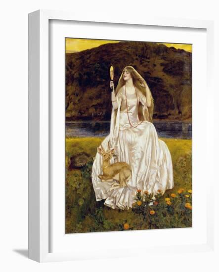 The Damsel of the Lake, Called Nimue the Enchantress,1924-Frank Cadogan Cowper-Framed Giclee Print