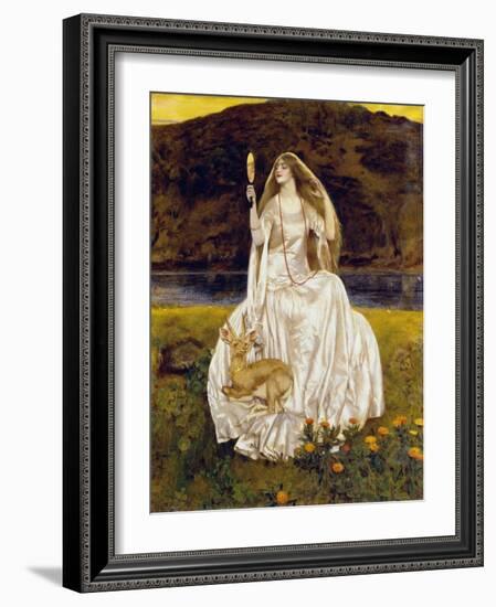 The Damsel of the Lake, Called Nimue the Enchantress,1924-Frank Cadogan Cowper-Framed Giclee Print