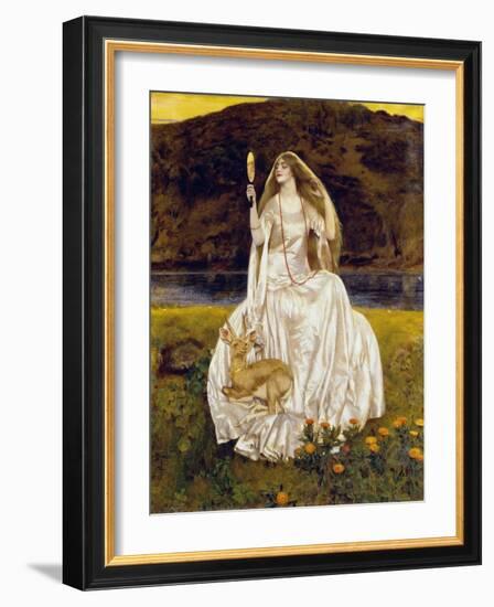 The Damsel of the Lake, Called Nimue the Enchantress,1924-Frank Cadogan Cowper-Framed Giclee Print