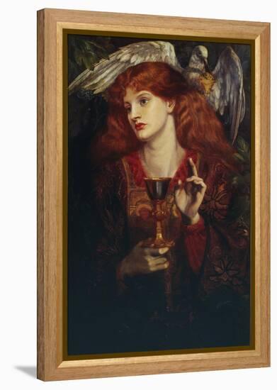 The Damsel of the Sanct Grail, 1874-Dante Gabriel Rossetti-Framed Premier Image Canvas