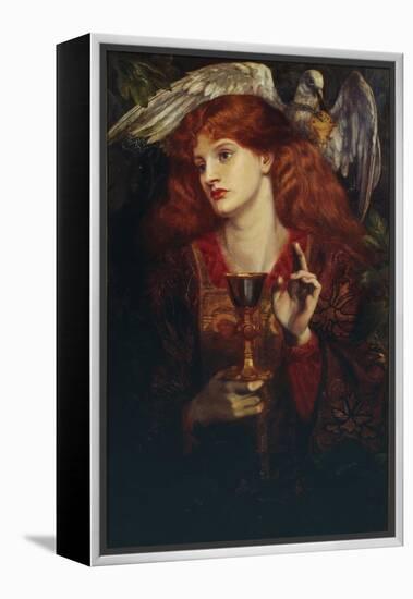 The Damsel of the Sanct Grail, 1874-Dante Gabriel Rossetti-Framed Premier Image Canvas