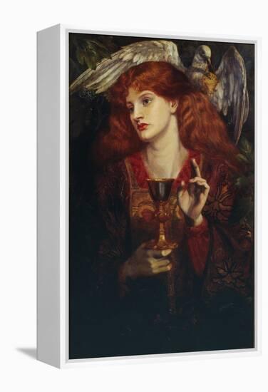 The Damsel of the Sanct Grail, 1874-Dante Gabriel Rossetti-Framed Premier Image Canvas