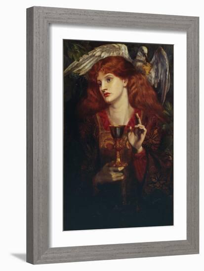 The Damsel of the Sanct Grail, 1874-Dante Gabriel Rossetti-Framed Giclee Print