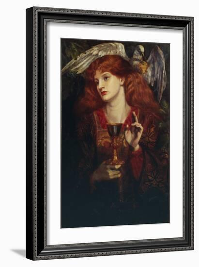 The Damsel of the Sanct Grail, 1874-Dante Gabriel Rossetti-Framed Giclee Print