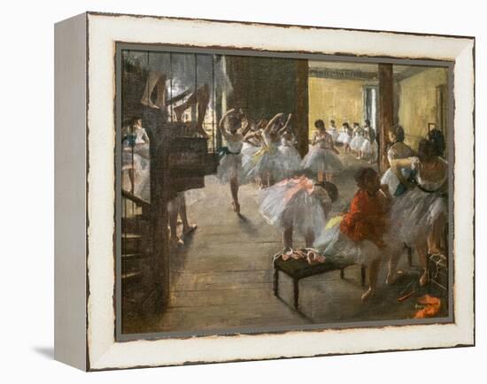 The Dance Class. 1873. Oil on canvas.-Edgar Degas-Framed Premier Image Canvas