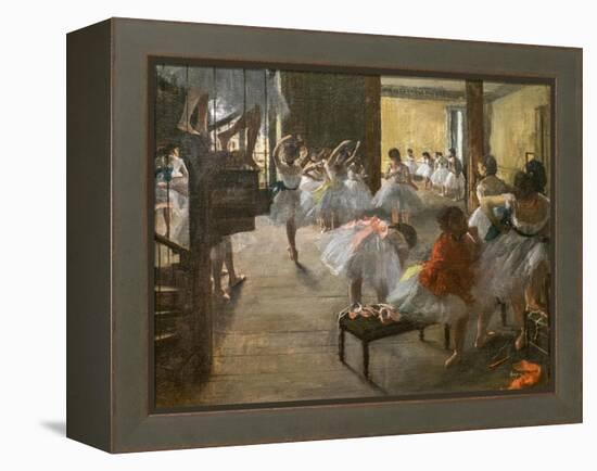 The Dance Class. 1873. Oil on canvas.-Edgar Degas-Framed Premier Image Canvas