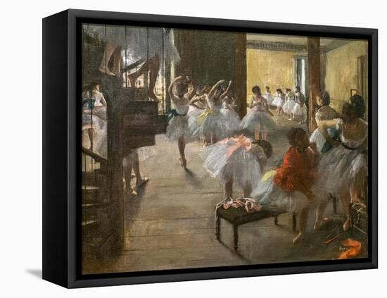 The Dance Class. 1873. Oil on canvas.-Edgar Degas-Framed Premier Image Canvas