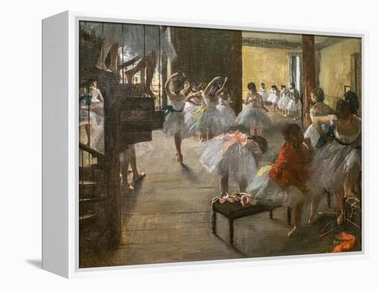 The Dance Class. 1873. Oil on canvas.-Edgar Degas-Framed Premier Image Canvas