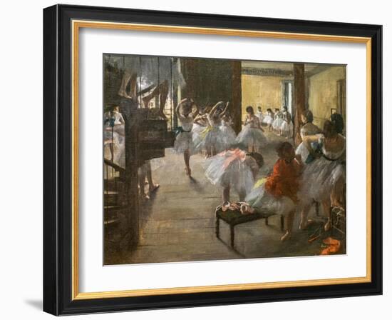 The Dance Class. 1873. Oil on canvas.-Edgar Degas-Framed Giclee Print