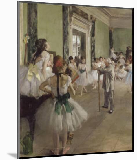 The Dance Class, c.1873-1876-Edgar Degas-Mounted Art Print