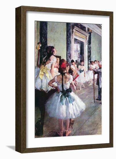 The Dance Class-Edgar Degas-Framed Art Print