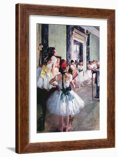 The Dance Class-Edgar Degas-Framed Art Print