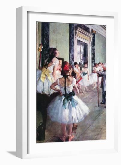 The Dance Class-Edgar Degas-Framed Art Print