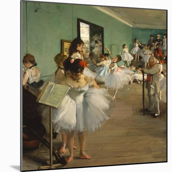 The Dance Class-Edgar Degas-Mounted Art Print