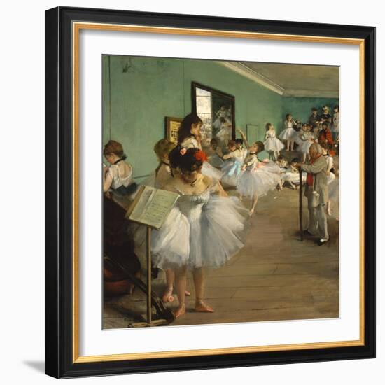 The Dance Class-Edgar Degas-Framed Art Print