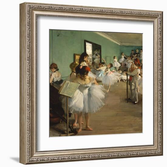 The Dance Class-Edgar Degas-Framed Art Print