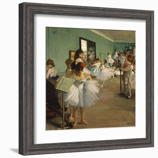 The Dance Class-Edgar Degas-Framed Art Print