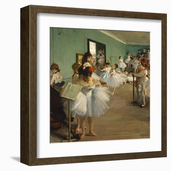 The Dance Class-Edgar Degas-Framed Art Print