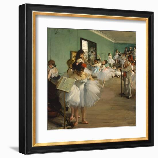 The Dance Class-Edgar Degas-Framed Art Print