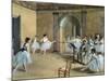 The Dance Foyer at the Opera on the Rue Le Peletier-Edgar Degas-Mounted Art Print