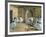 The Dance Foyer at the Opera on the Rue Le Peletier-Edgar Degas-Framed Art Print