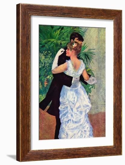 The Dance In The City-Pierre-Auguste Renoir-Framed Art Print