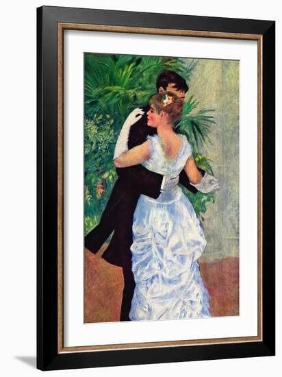 The Dance In The City-Pierre-Auguste Renoir-Framed Art Print