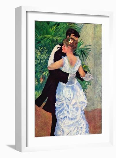 The Dance In The City-Pierre-Auguste Renoir-Framed Art Print