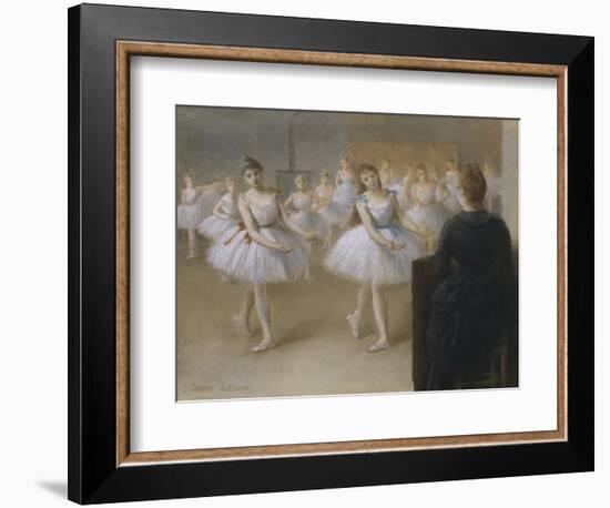 The Dance Lesson-Pierre Carrier-belleuse-Framed Giclee Print