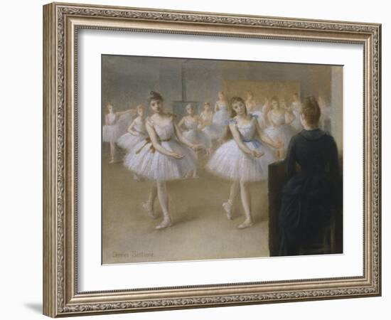 The Dance Lesson-Pierre Carrier-belleuse-Framed Giclee Print