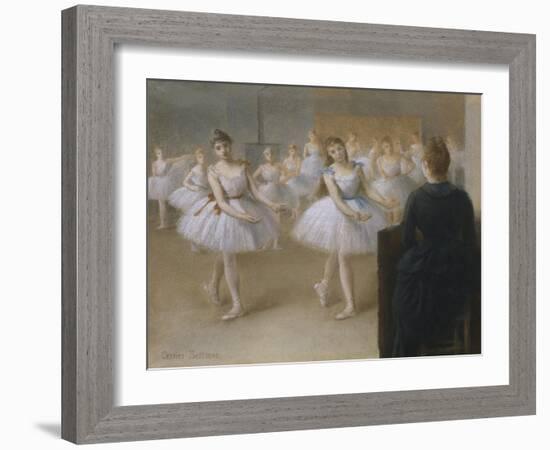 The Dance Lesson-Pierre Carrier-belleuse-Framed Giclee Print