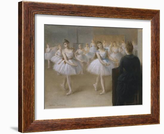 The Dance Lesson-Pierre Carrier-belleuse-Framed Giclee Print