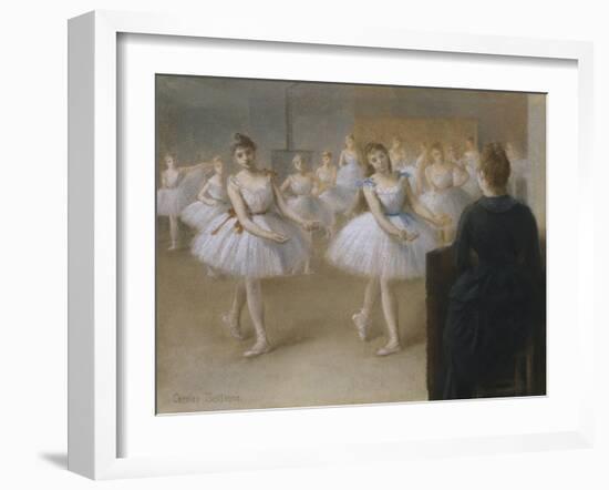 The Dance Lesson-Pierre Carrier-belleuse-Framed Giclee Print