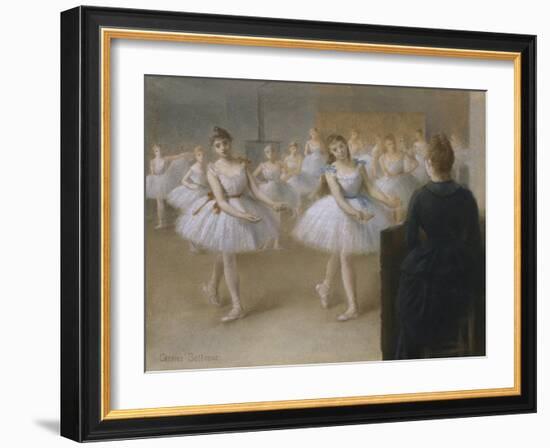 The Dance Lesson-Pierre Carrier-belleuse-Framed Giclee Print