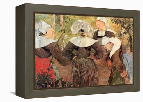 The Dance of 4 Women of Breton-Paul Gauguin-Framed Stretched Canvas