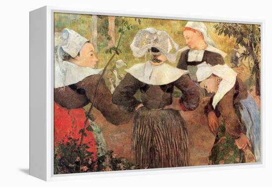 The Dance of 4 Women of Breton-Paul Gauguin-Framed Stretched Canvas