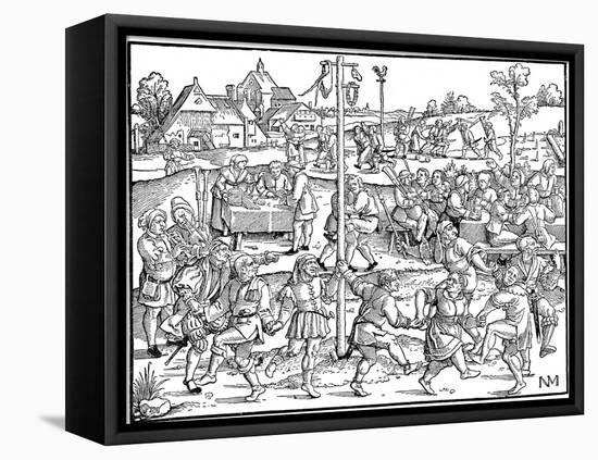 The Dance of the Noses at Gimpelsbrunn, 1534-Hans Sebald Beham-Framed Premier Image Canvas