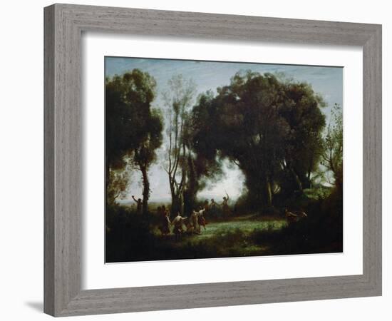 The Dance of the Nymphs (Une Matinee)-Jean-Baptiste-Camille Corot-Framed Giclee Print