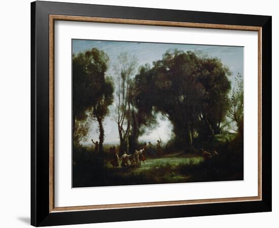 The Dance of the Nymphs (Une Matinee)-Jean-Baptiste-Camille Corot-Framed Giclee Print