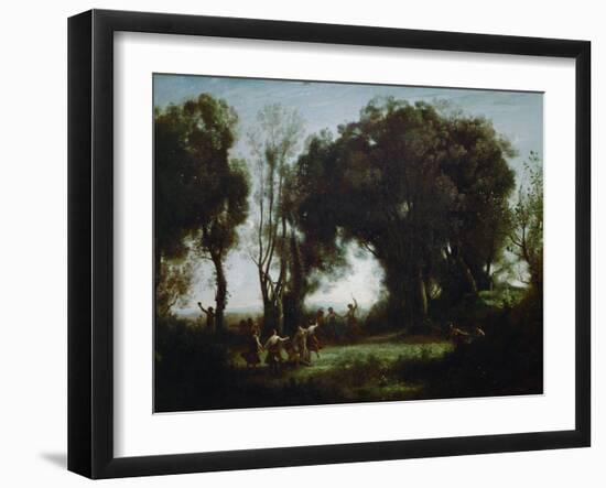 The Dance of the Nymphs (Une Matinee)-Jean-Baptiste-Camille Corot-Framed Giclee Print