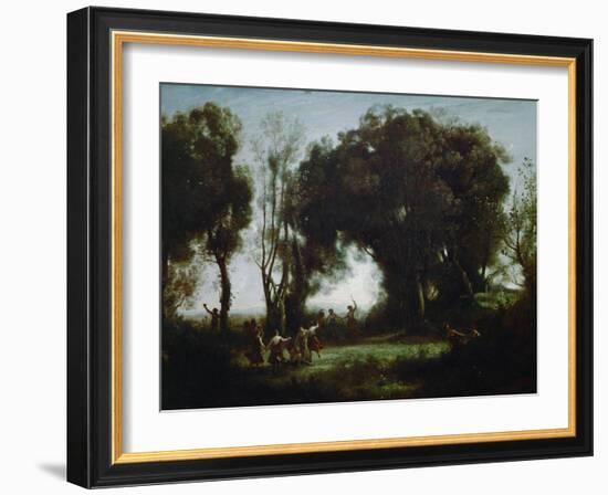 The Dance of the Nymphs (Une Matinee)-Jean-Baptiste-Camille Corot-Framed Giclee Print