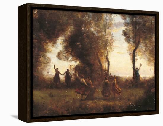 The Dance of the Nymphs-Jean-Baptiste-Camille Corot-Framed Premier Image Canvas